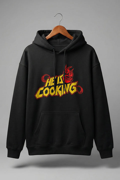 Zarel Cooking Dark Grey Classic Printed Hoodie