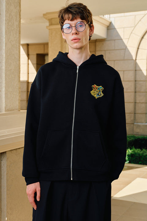 Zarel Hogwarts Crest Zip Hoodie