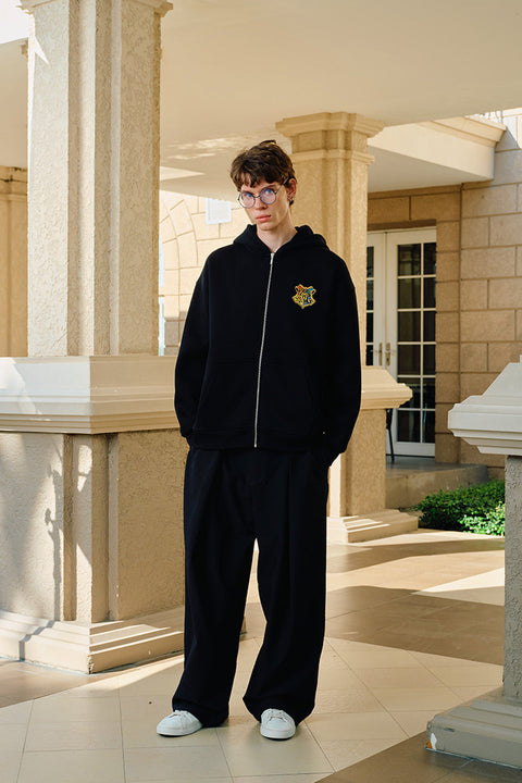 Zarel Hogwarts Crest Zip Hoodie